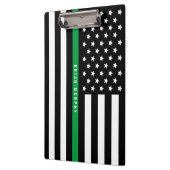 軍隊薄いグリーンラインアメリカ国旗の名前 クリップボード (左)