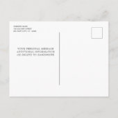 軍隊行く遠くにパーティー愛国的アメリカ国旗 インビテーションポストカード (裏面)