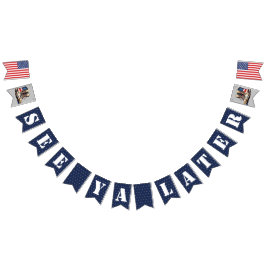 軍隊行遠くにくバナー私は後で私はブーツを参照 バンティングフラッグ