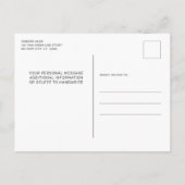 軍隊行遠くにくパーティーUSAフラグ薄いグリーンライン 案内ポストカード (裏面)