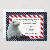 軍隊行遠くにパーティの招待状 招待状 (正面/裏面)