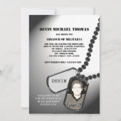 軍隊行遠くにパーティー 招待状 (正面)