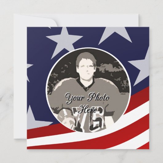 軍隊行遠くにパーティー 招待状 (正面)