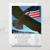 軍隊行遠くにパーティー 招待状 (正面/裏面)