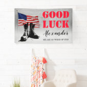 軍隊行遠くにパーティー 横断幕 (インサイチュ)