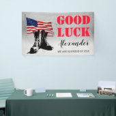 軍隊行遠くにパーティー 横断幕 (トレードショー)