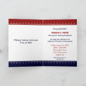 軍隊訓練卒業党カスタム招待状 招待状 (内部)