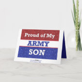 軍隊誇りを持った – 私の軍の息子 – あなた考えの カード (裏面)