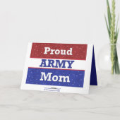 軍隊誇りを持った- Army Mom - 考えs of You カード (裏面)