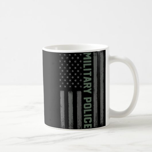 軍隊警察シャツアメリカ国旗誇りを持った_ Usa Ve コーヒーマグカップ (右)
