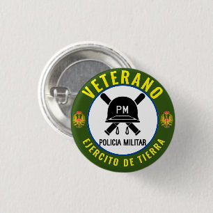 軍隊警察退役軍人スペイン 缶バッジ