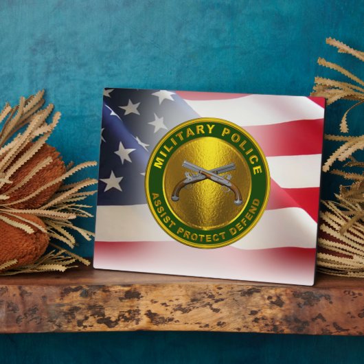 軍隊警察隊軍退役軍人 フォトプラーク (側面)