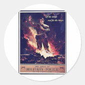 軍隊警察 ラウンドシール (正面)