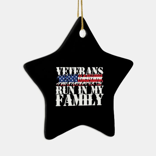 軍隊走退役軍人-走家族 セラミックオーナメント (右)