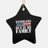 軍隊走退役軍人-走家族 セラミックオーナメント (左)