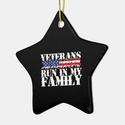 軍隊走退役軍人-走家族 セラミックオーナメント (左)