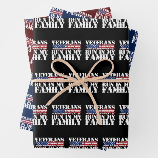 軍隊走退役軍人-走家族 ラッピングペーパーシート (インサイチュ)