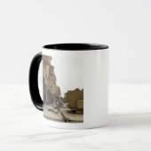 軍隊車はセミ・トラックに閉じ込められている マグカップ (正面左)