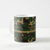 軍隊車迷彩パターン コーヒーマグカップ (正面左)