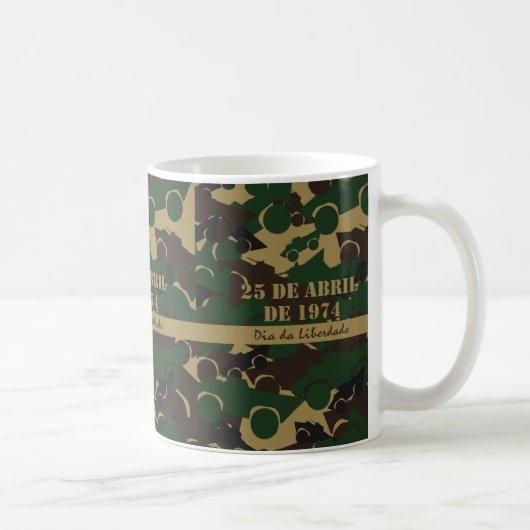軍隊車迷彩パターン コーヒーマグカップ (右)