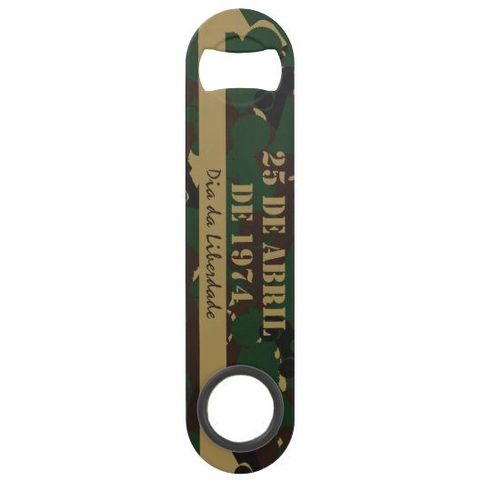 軍隊車迷彩パターン スピード栓抜き (正面)