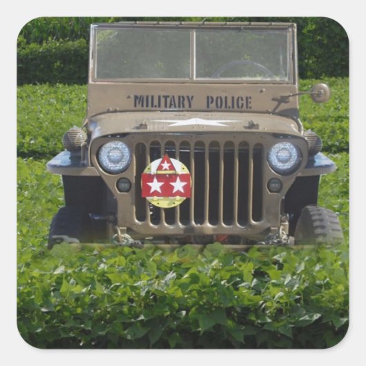 軍隊車 スクエアシール (正面)