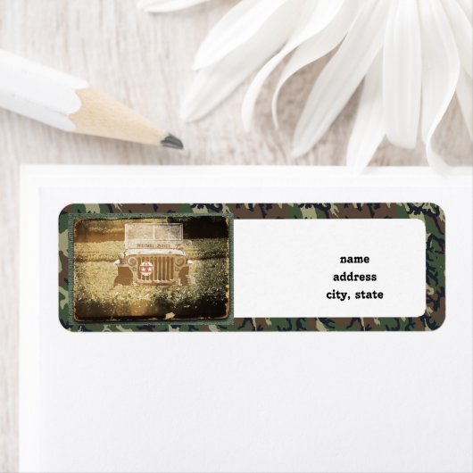 軍隊車 ラベル (インサイチュ)