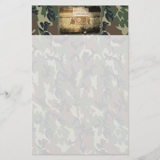 軍隊車 便箋 (正面)