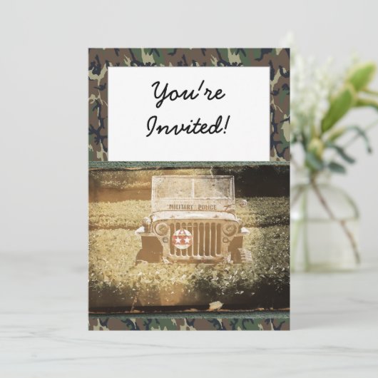軍隊車 招待状 (スタンド正面)