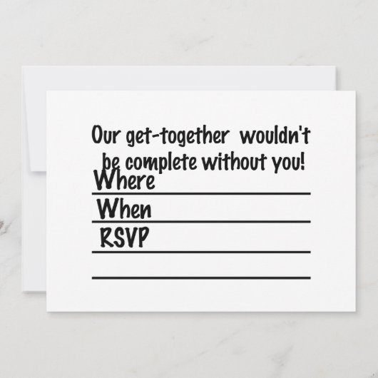 軍隊車 招待状 (裏面)