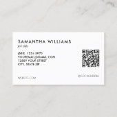 軍隊軍のQR写真 コーリングカード (裏面)