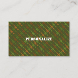 軍隊軍リクルーター迷彩柄軍グリーン 名刺