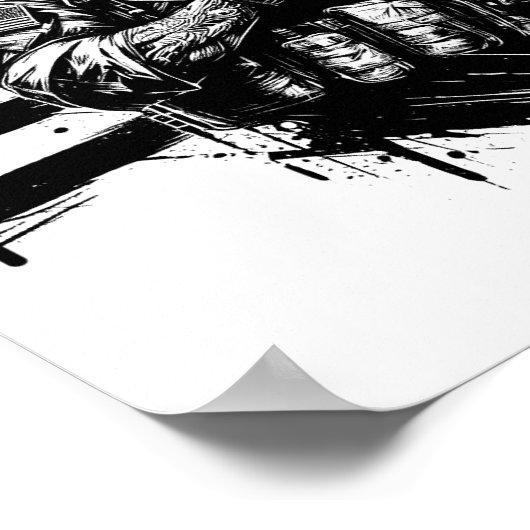 軍隊軍人アメリカ合衆国国旗の愛国芸術 ポスター (角)