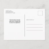 軍隊軍人ホームカミング愛国的アメリカ国旗 案内ポストカード (裏面)