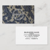 軍隊軍兵士のリクルーターが迷彩を消した 名刺 (正面/裏面)