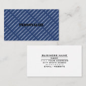 軍隊軍兵士のリクルータースタイルブルーコースト 名刺 (正面/裏面)