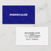 軍隊軍兵士のリクルータースタイルブルー海 名刺 (正面/裏面)