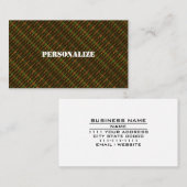 軍隊軍兵士のリクルーター迷彩柄ガンブラウン 名刺 (正面/裏面)