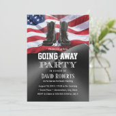 軍隊軍兵士の行く遠くにパーティー 招待状 (スタンド正面)