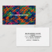 軍隊軍兵士リクルーター米国カモフラージュGI 名刺 (正面/裏面)