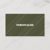 軍隊軍兵士リクルーター迷彩柄ガングリーンB/W 名刺 (正面)