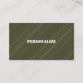 軍隊軍兵士リクルーター迷彩柄ガングリーンB/W 名刺