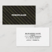 軍隊軍兵士リクルーター迷彩柄ガンブラックディム 名刺 (正面/裏面)