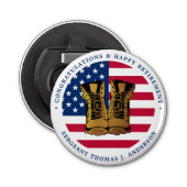 軍隊軍引退パーティーアメリカ国旗 栓抜き (正面)