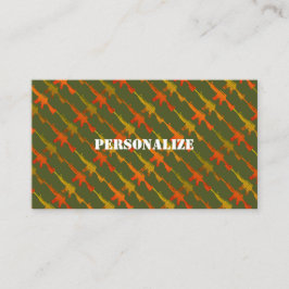 軍隊軍新兵ブライト迷彩柄GI銃 名刺