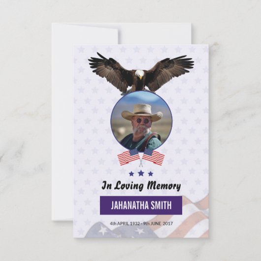 軍隊軍葬儀プログラムテンプレート 招待状 (正面)