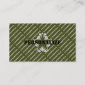 軍隊軍軍の緑の採用者スタイル 名刺 (正面)