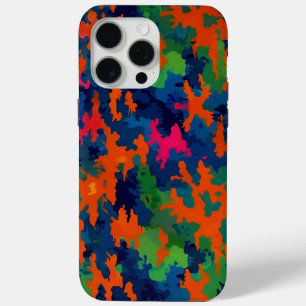 軍隊軍迷彩スタイルネオンナイト iPhone 15 PRO MAXケース