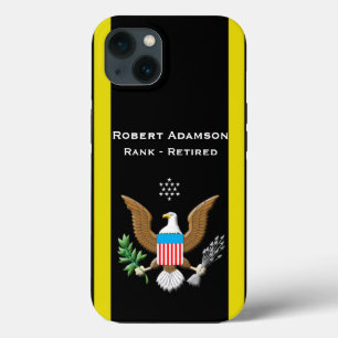 軍隊軍防衛のエンブレムをパーソナライズ iPhone 13ケース