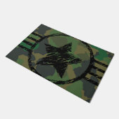 軍隊迷彩デザイン ドアマット (アングル)